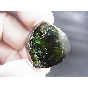 画像: ナミビア・エロンゴ産ブラックトルマリン（1面研磨） 96.6カラット