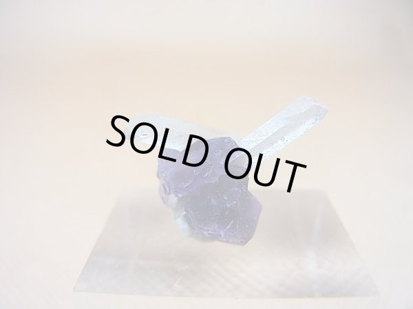 画像1: ドイツ・ザクセン州産フローライト（水晶付き） 0.6g