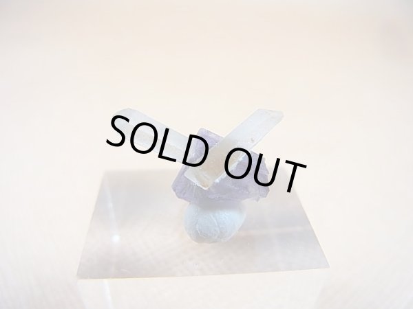 画像2: ドイツ・ザクセン州産フローライト（水晶付き） 0.6g