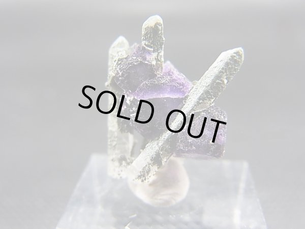 画像1: ドイツ・ザクセン州産フローライト（クローライト入り水晶付き） 1.5g