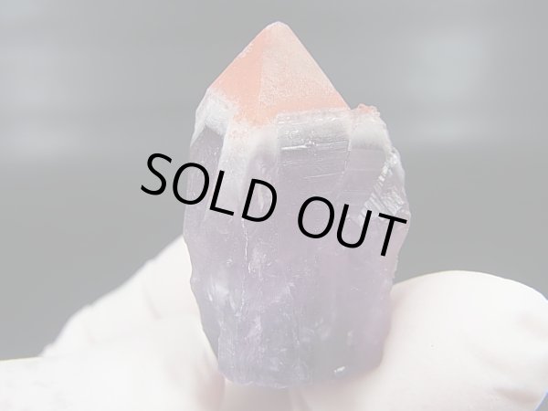 画像1: ドイツ・ザクセン州産レッドキャップアメジスト原石 18.1g