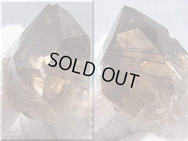 画像2: ノルウェー産コッパールチル入りスモーキー水晶原石 24.9g