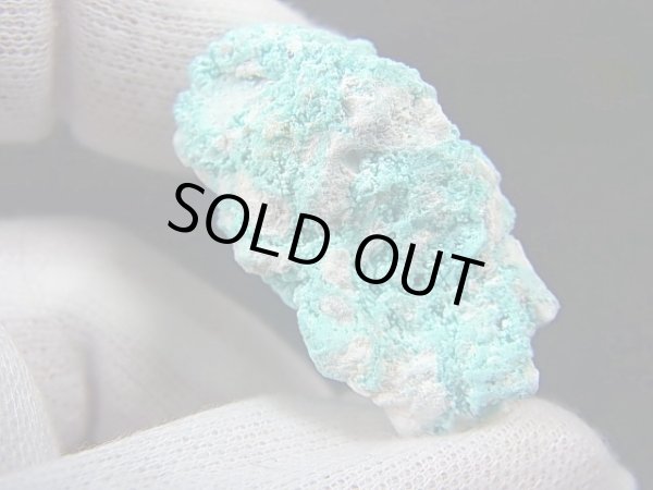 画像1: イラン産ターコイズ原石（天然トルコ石/含浸無し） 13.1g