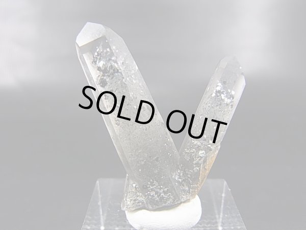 画像1: ノルウェー産連晶水晶（アクチノライト/ヘマタイト入り） 7.5g