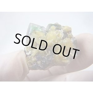 画像: ナミビア・エロンゴ産フローライト＆モスコバイト原石 11.6g