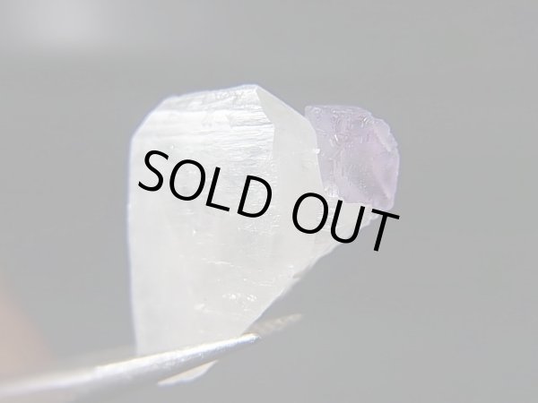 画像2: ドイツ・ザクセン州産フローライトon水晶 2.3g