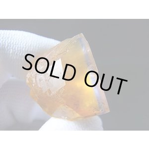 画像: フランス・アヴェロン産イエローフローライト(ブルーゾーニング) 28.2g