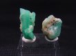 画像1: コロンビア・ムゾー鉱山産エメラルド原石（1点パイライト付き） 2点セット トータル 9.3カラット