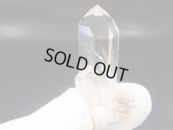 画像2: スウェーデン・イェムトランド産ウォータークリア水晶ポイント（アデュラリア付き） 11.2g