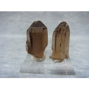 画像: ベトナム・タインホア産スモーキー水晶ポイント（ブラックトルマリン付き） 2点セット トータル 8.7g