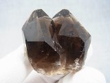 画像: ベトナム・タインホア産スモーキー水晶ポイント（ツイン） 40.9g