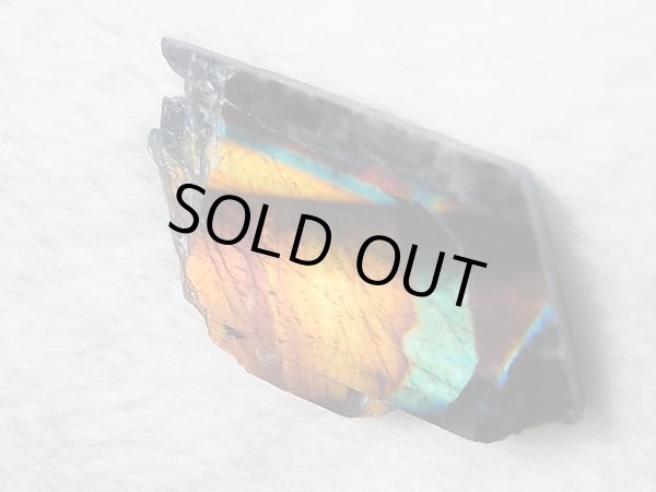 画像2: フィンランド・ユレマー産スペクトロライト（パープルヴィオラミックス）研磨スライス 8.8g