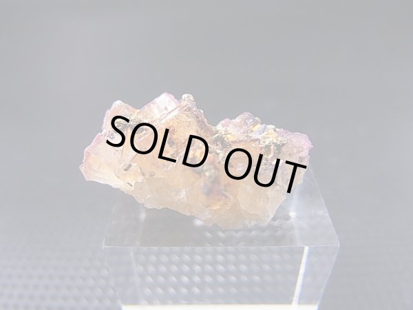 画像1: ドイツ・ザクセン州産フローライト＆シデライト＆パイライト付き水晶 2.7g