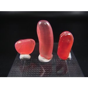 画像: アルゼンチン産クリアロードクロサイト(SA)研磨原石 3点セット トータル 3.1g