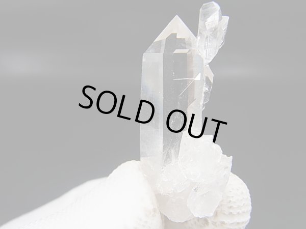 画像1: スウェーデン・イェムトランド産ウォータークリア水晶ポイント（貫入） 10.4g