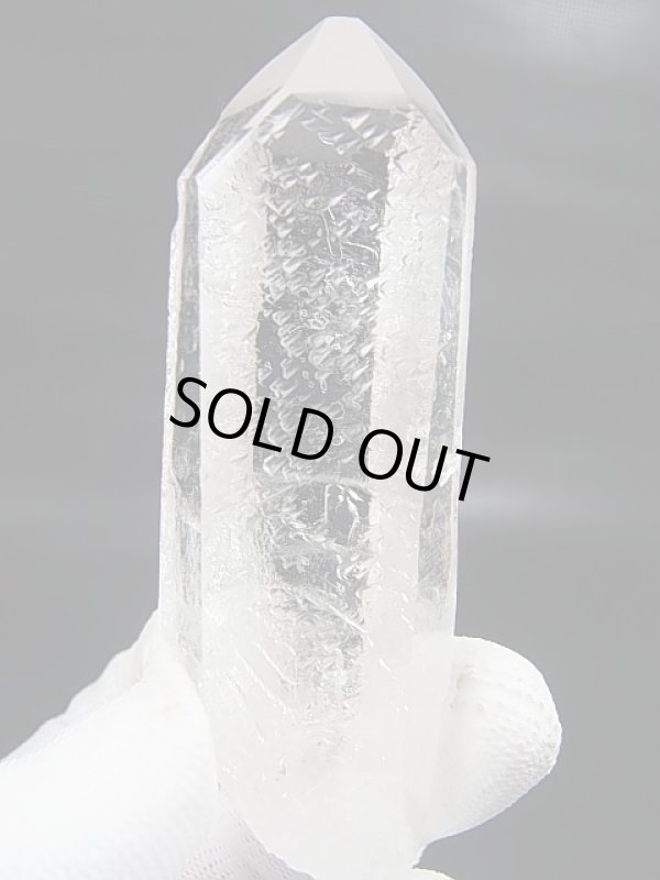 画像1: タンザニア産レア蝕像着きクリア/モンドクオーツ・ポイント 83.2g