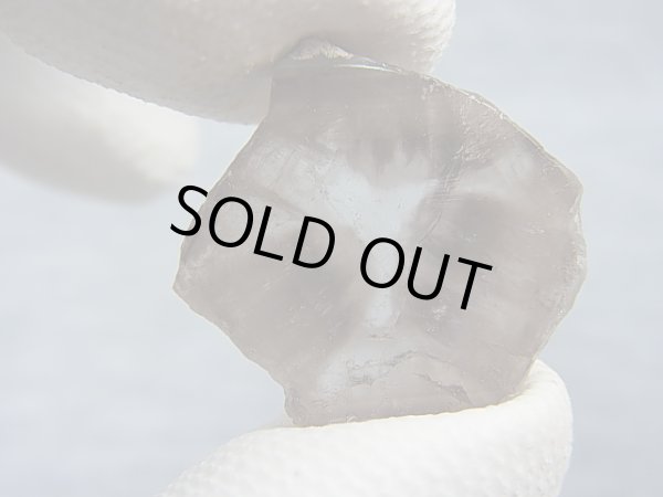 画像1: ノルウェー産トラピチェ・スモーキー水晶研磨スライス 3.3g