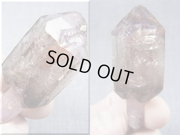 画像2: ジンバブエ産シャンガーンアメジスト原石（エレスチャル/セプター/水入り） 32.7g