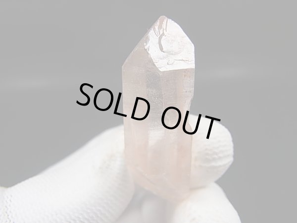 画像1: タンザニア産クリアピンク/モンドクオーツ・ポイント 15.0g