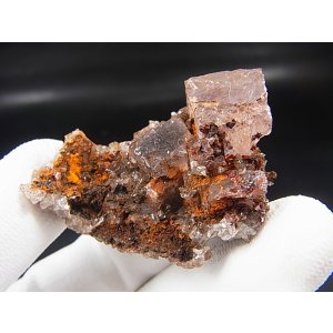 画像: メキシコ・オハエラ鉱山産フローライト原石（赤色蛍光） 25.0g