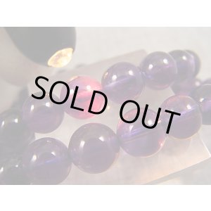 画像: ザンビア産カラーシフト/ディープカラーアメジスト粒売りビーズ 8mm平均