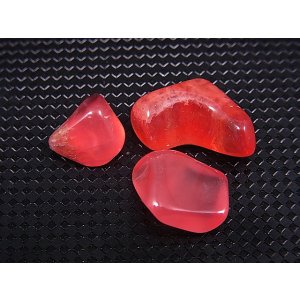 画像: アルゼンチン産クリアロードクロサイト(SA)研磨原石 3点セット トータル 3.6g