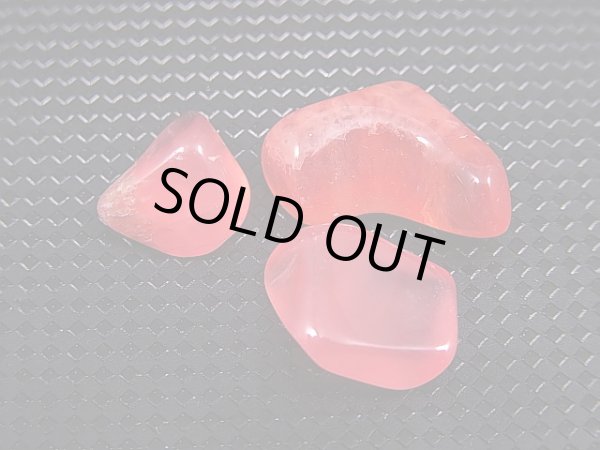 画像1: アルゼンチン産クリアロードクロサイト（SA）研磨原石 3点セット トータル 3.6g