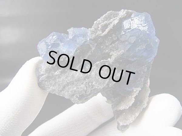 画像1: 福建省産ブルーフローライト原石 76.9g