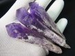 画像1: ブラジル産ゾーニング着きアメジストポイント 3点セット トータル 80.5g