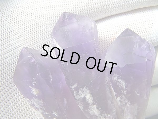 画像2: ブラジル産ゾーニング着きアメジストポイント 3点セット トータル 80.5g