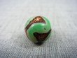 画像2: ヴィンテージ：「雪域天珠：老緑色虎牙」西蔵（チベット）天珠 直径約14×14.5mm
