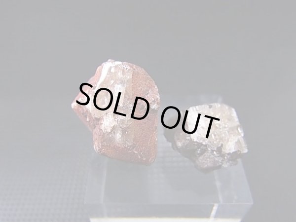 画像1: 三宅島産アノーサイト（灰長石）原石（1面研磨） 2点セット トータル 7.8g