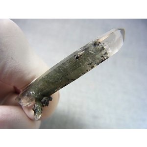 画像: ノルウェー産水晶ポイント（アクチノライト/ヘマタイト入り） 4.6g