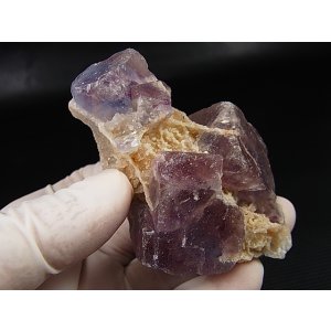 画像: フランス・ピュイドドーム産フローライト原石(バイカラー) 144.2g