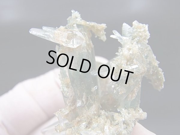 画像2: インド・マニカラン産グリーン水晶（ファントム/ソリューション型） 17.9g