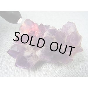 画像: コンゴ産カラーシフト/ディープカラーアメジストクラスター 64.9g