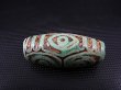 画像1: ヴィンテージ：「雪域天珠：老緑色龍六眼」西蔵（チベット）天珠 直径約20×48.5mm