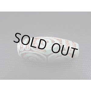 画像: ヴィンテージ：「雪域天珠：老緑色龍六眼」西蔵（チベット）天珠 直径約20×48.5mm