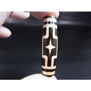 画像: 「平安十字佛」現代天珠 直径約13×48.5mm