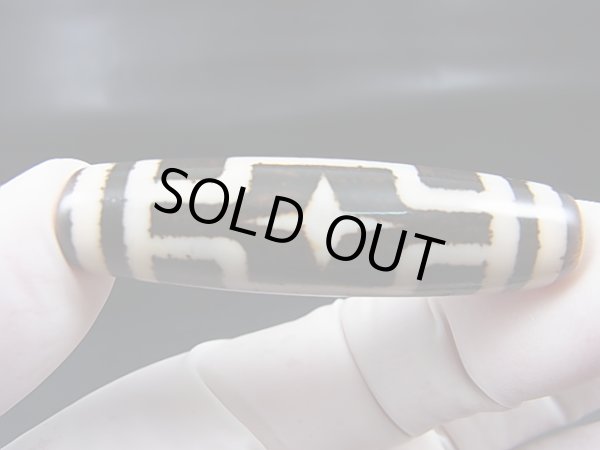 画像2: 「平安十字佛」現代天珠 直径約13×48.5mm