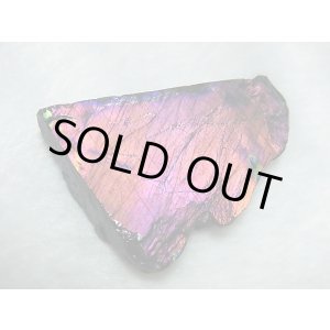 画像: フィンランド・ユレマー産スペクトロライト(パープルヴィオラ)研磨スライス 21.1g