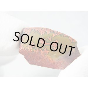 画像: 飯盛ラボストーン（IL-stone）「超レア：シラー入りアースカラー＆ブラッドストーン（紅葉石）」ガラス原石 14.4カラット