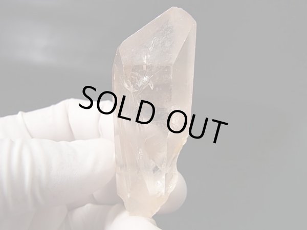 画像1: タンザニア産クリアピンク/モンドクオーツ・ポイント 38.4g