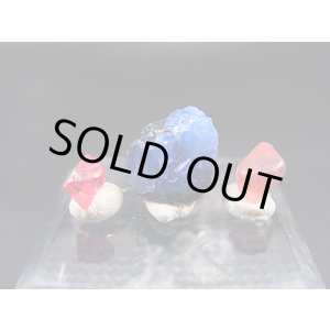 画像: ベトナムLuc Yen産ブルーバイカラー/8面体ピンク&ホットピンクスピネル原石 3点セット トータル 4.9カラット