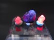 画像2: ベトナムLuc Yen産ブルーバイカラー/8面体ピンク&ホットピンクスピネル原石 3点セット トータル 4.9カラット