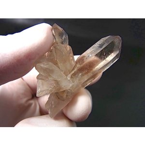 画像: ノルウェー産ライトスモーキー水晶(連晶/アナテース付) 18.9g