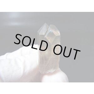 画像: 南アフリカ・オレンジリバー産シトリンカラースモーキー水晶(タントリックツイン/ウインドウ) 8.1g