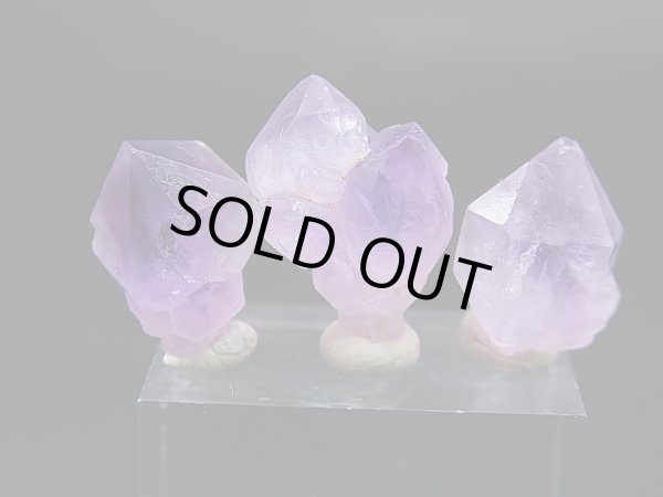 画像2: ベトナム・ハザン産ラベンダーアメジスト 3点セット トータル 7.3g