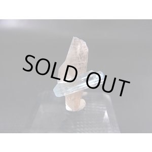 画像: ベトナム・タインホア産アクアマリン付きスモーキー水晶 1.4g