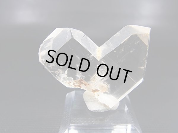 画像2: マダガスカル産ジャパニーズツイン（日本式双晶水晶/ハート型） 11.7g